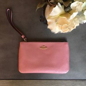 Pink Coach Wristlet